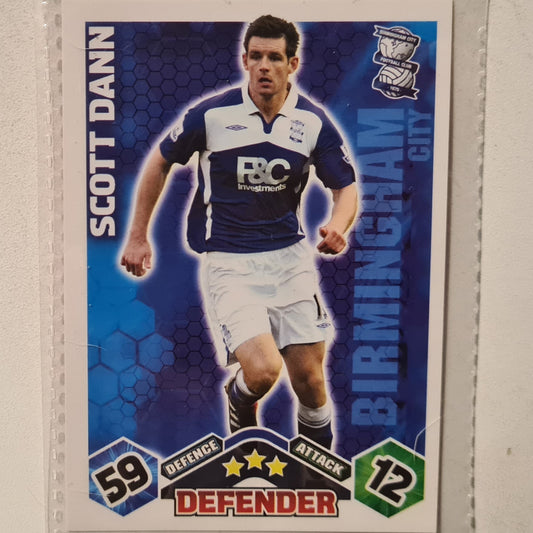 Scott Dann 2009-10 Topps Match Attax Soccer Football Birmingham very good sleeved