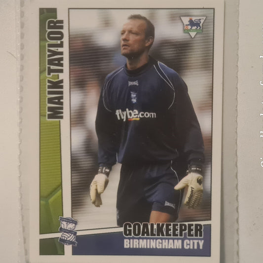 Maik Taylor 2005 Merlin Premier Stars #27 Soccer Football Birmingham very good sleeved