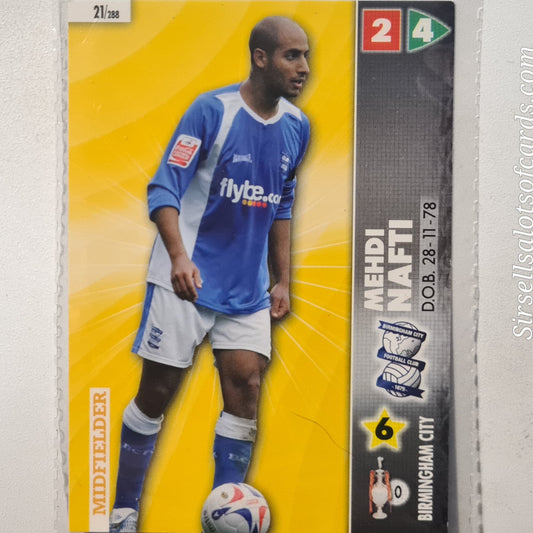 Mehdi Nafti 2007 Panini Championship  #21 Soccer Football Birmingham Excellent sleeved