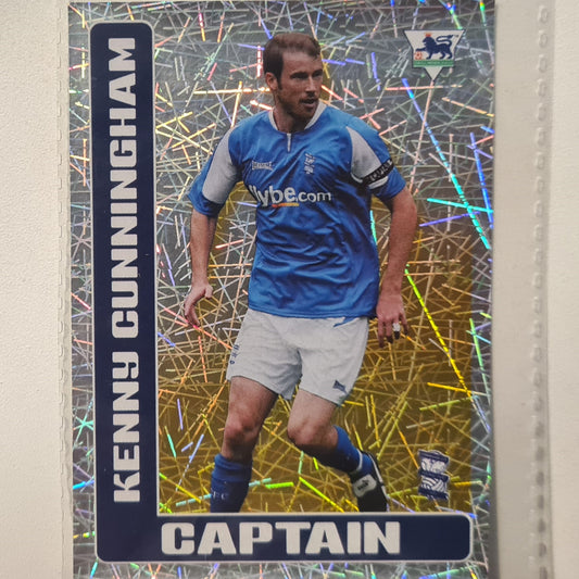 Kenny Cunningham 2006 Merlin FA Premier league 06 holo sticker #57 Soccer Football Birmingham Excellent sleeved