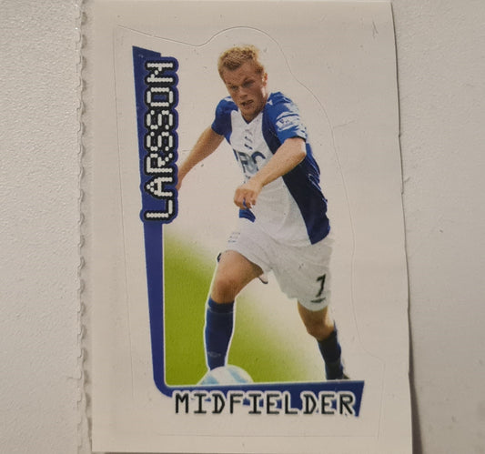 Larsson 2007-08 Merlin FA Premier League sticker #72 Soccer Football Birmingham Excellent sleeved