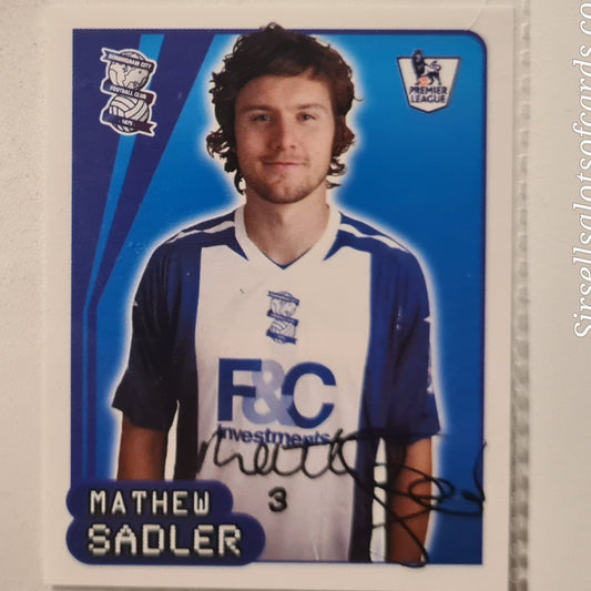 Frank Queudrue 2007-08 Merlin FA Premier League sticker #82 Soccer Football Birmingham Excellent sleeved