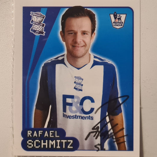 Rafael Schmitz 2007-08 Merlin FA Premier League sticker #88 Soccer Football Birmingham Excellent sleeved