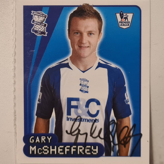 Gary McSheffrey 2007-08 Merlin FA Premier League sticker #97 Soccer Football Birmingham Excellent sleeved