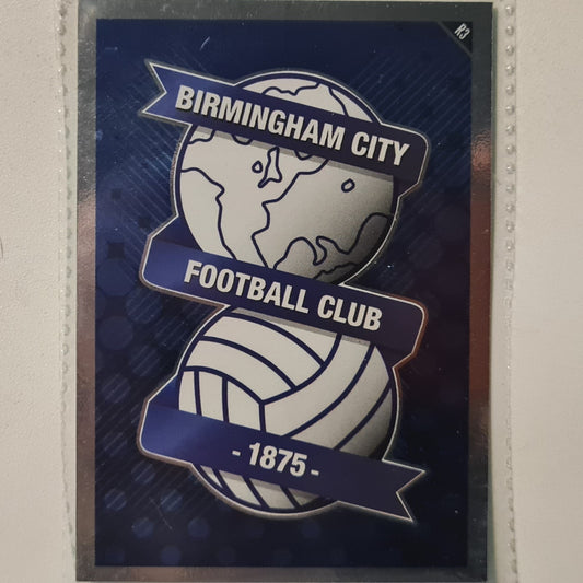 Birmingham City Club Badge 2010-11 Topps Match Attax R3 Soccer Football Birmingham Excellent