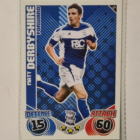 Matt Derbyshire 2010-11 Topps Match Attax #52 Soccer Football Birmingham Excellent