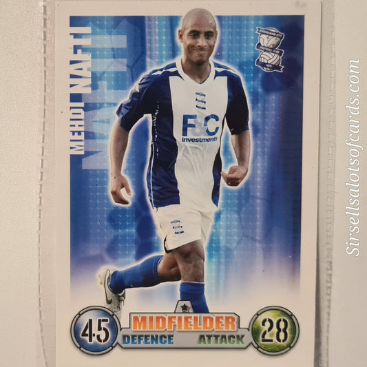 Mehdi Nafti 2007-08 Topps Match Attax  Soccer Football Birmingham very good