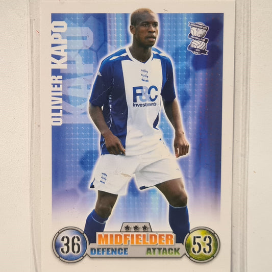 Olivier Kapo 2007-08 Topps Match Attax  Soccer Football Birmingham very good