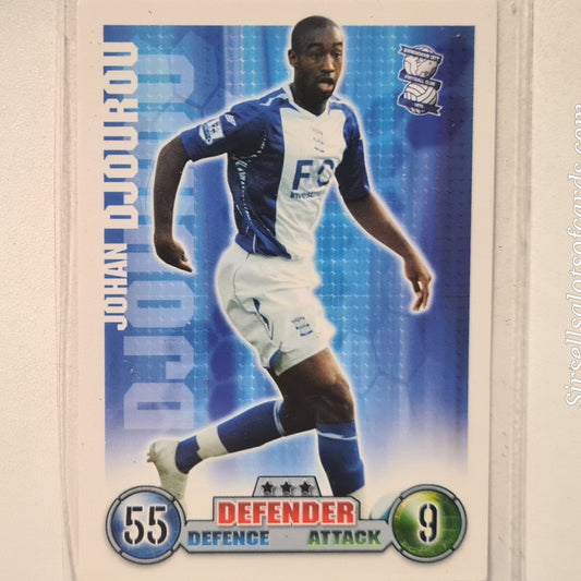 Johan Djourou 2007-08 Topps Match Attax  Soccer Football Birmingham very good