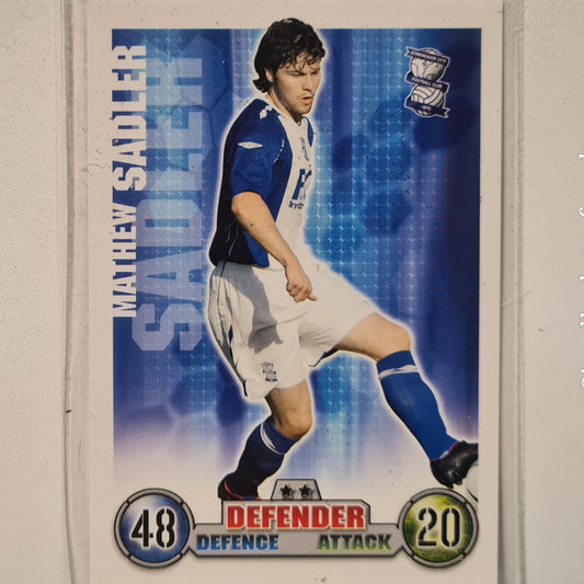 Mathew Sadler 2007-08 Topps Match Attax  Soccer Football Birmingham very good