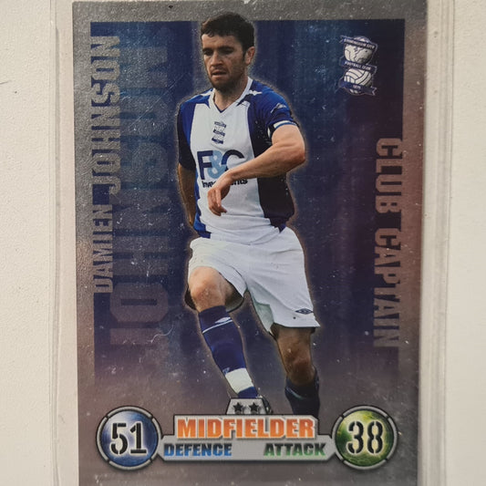 Damien Johnson 2007-08 Topps Match Attax  club captain foil Soccer Football Birmingham very good