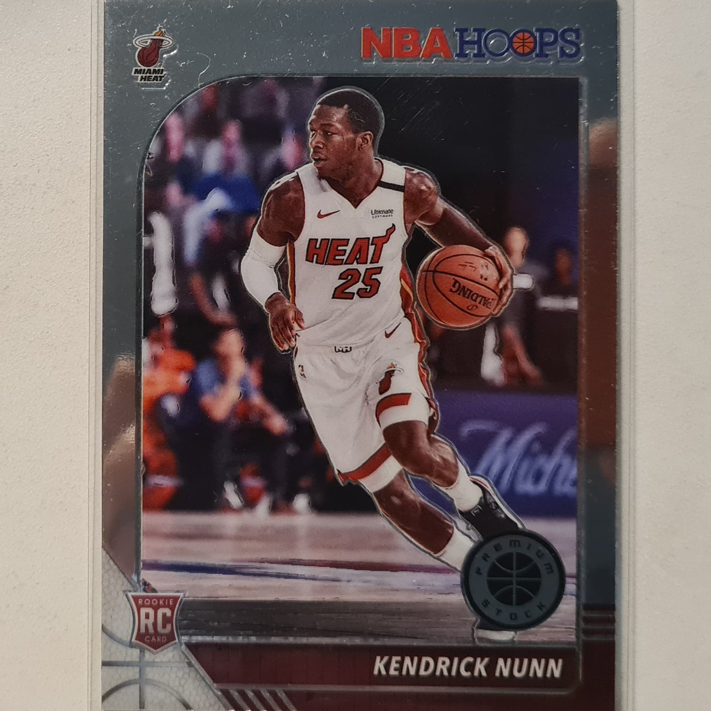 Kendrick Nunn 2019-20 Panini NBA Hoops premium stock rookie RC #250 NBA Basketball Miami Heat excellent/mint Sleeved