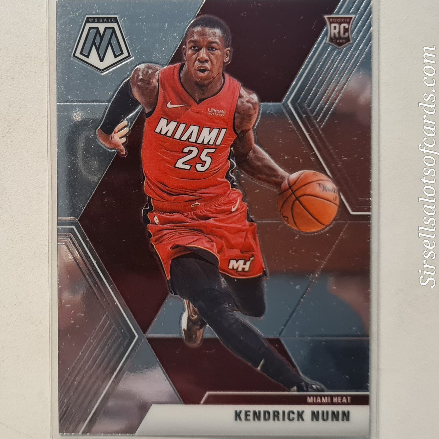 Kendrick Nunn 2019-20 Panini mosaic rookie RC #234 NBA Basketball Miami Heat excellent/mint Sleeved