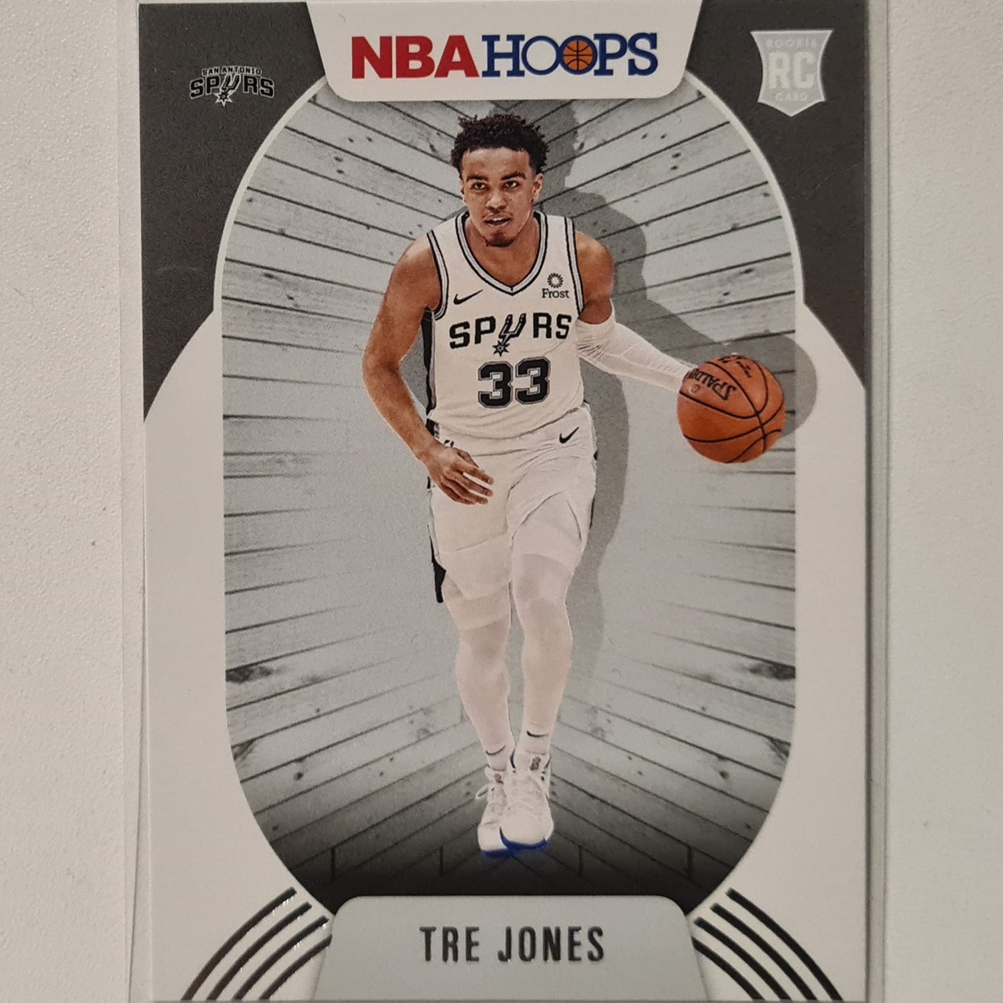 Tre Jones 2020-21 Panini NBA Hoops rookie RC #208 NBA Basketball San Antonio Spurs excellent/mint Sleeved