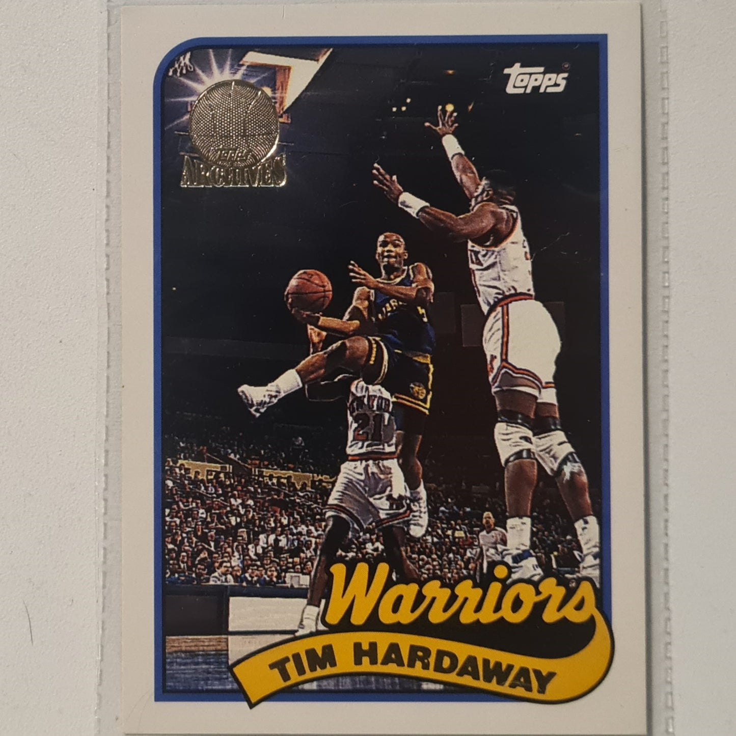 Tim Hardaway 1993 Topps Rookie Archives Gold variant #123 Golden State Warriors Excellent Sleeved