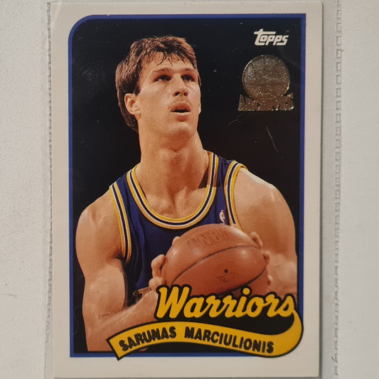 Sarunas Marciulionis 1993 Topps Rookie Archives Gold variant #124 Golden State Warriors Excellent Sleeved