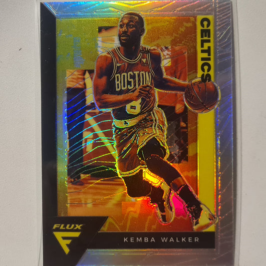 Kemba Walker 2020-21 Panini Flux prizm refractor #10 NBA Basketball Boston Celtics Excellent Sleeved