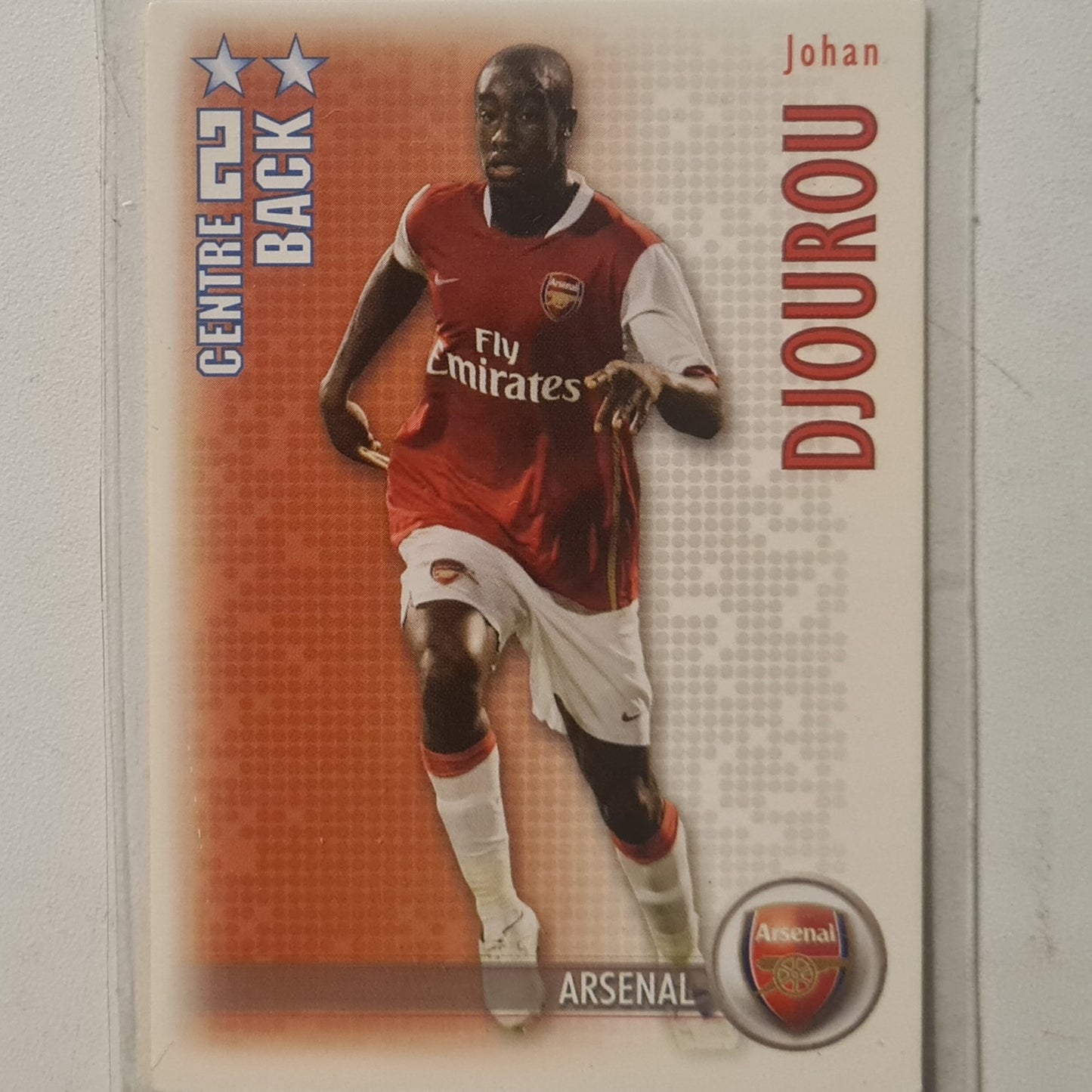 Johan Djourou 2006-07 Shoot-Out FA Premier League Soccer Football Arsenal very good sleeved