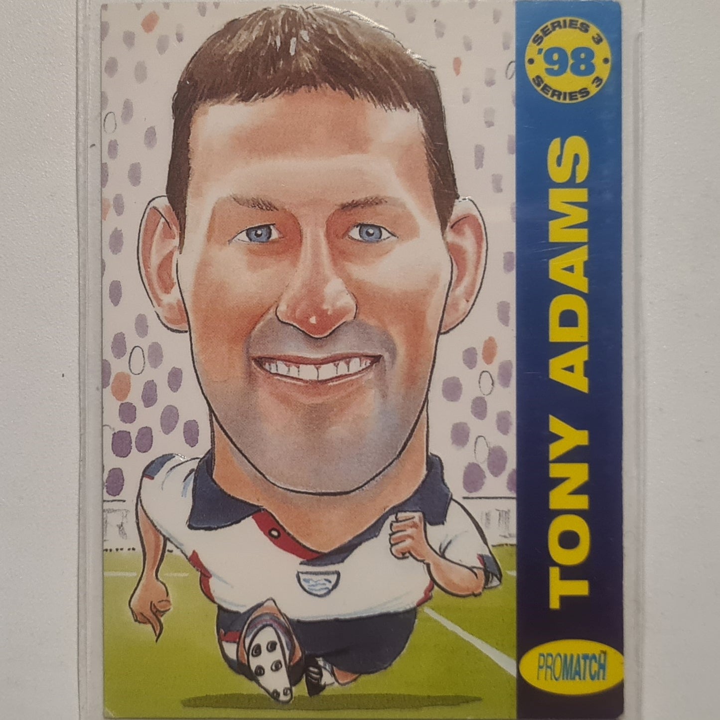 Tony Adams 1998 Promatch series 3 98 #S3/WC5  Soccer Football Arsenal Very good sleeved