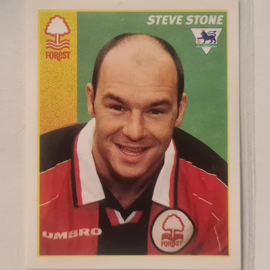 Steve Stone 1997 Merlin 97 Sticker #368 Football Soccer Nottingham Forest very good sleeved