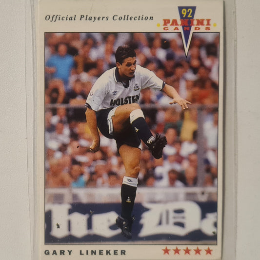 Gary Lineker 1992 Panini 92 #249 Football Soccer Tottenham good sleeved