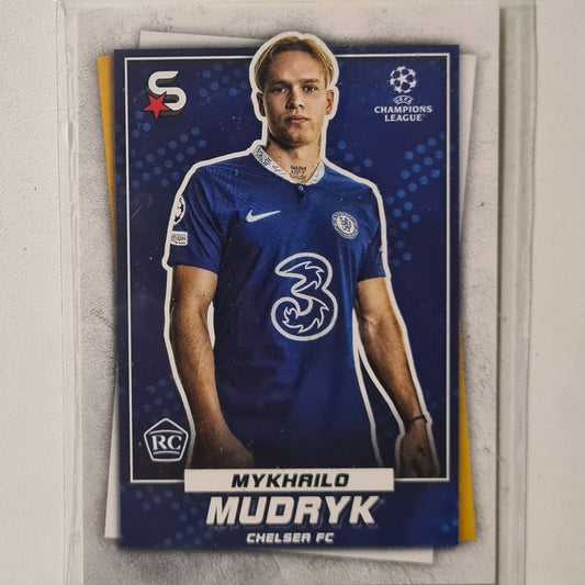 Mykhailo Mudryk 2023 Topps Soccer Stars Rookie RC #23 Football Soccer Chelsea Excellent  sleeved