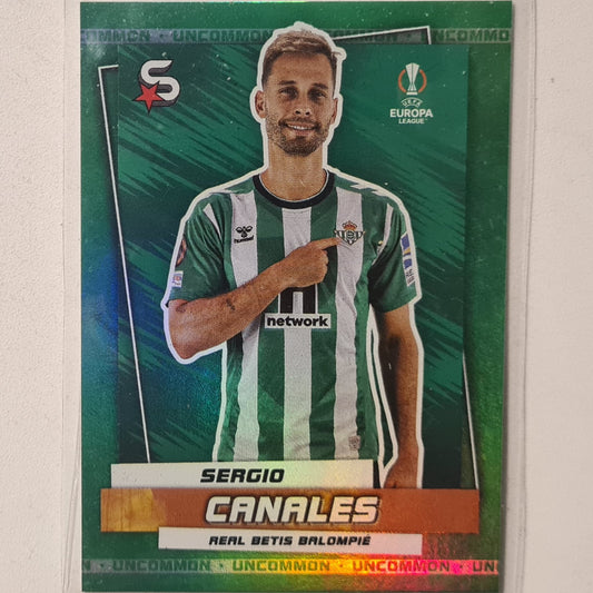 Sergio Canales 2023 Topps Soccer Stars green uncommon holo #173 Football Soccer Real Betis Excellent  sleeved