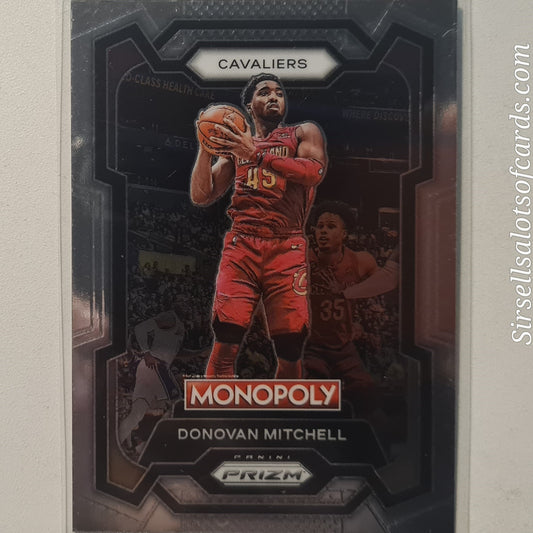 Donovan Mitchell 2023-24 Panini Prizm Monopoly #19 NBA Basketball Cleveland Cavaliers Excellent