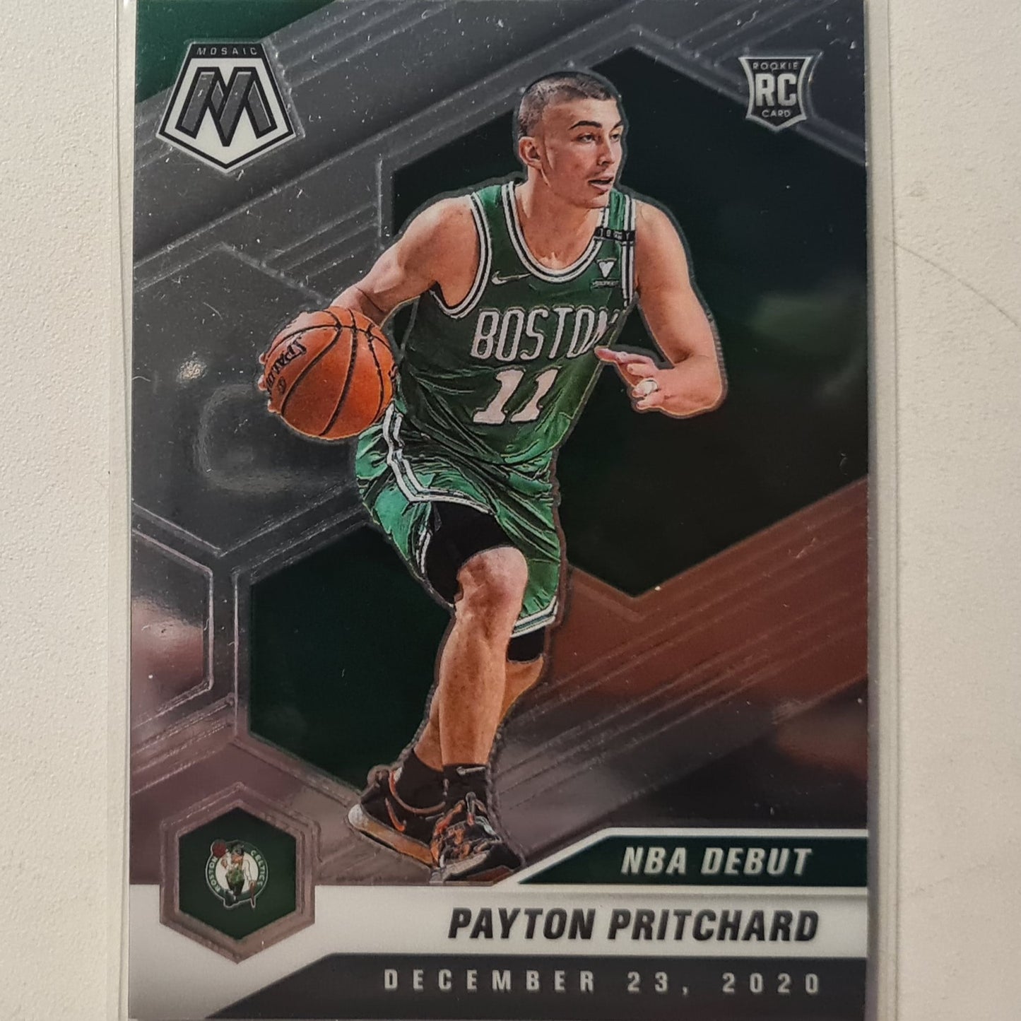 Payton Pritchard 2020-21 Panini Mosaic Debut Rookie RC #269 NBA Basketball Boston Celtics Excellent