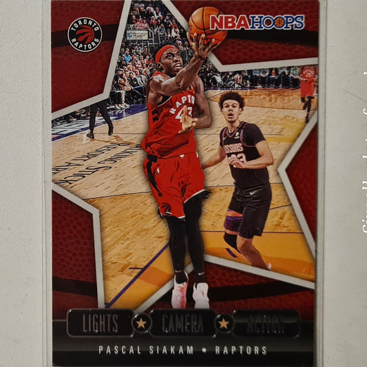 Pascal Siakam 2020-21 Panini NBA Hoops lights camera action #14 NBA Basketball Toronto Raptors Excellent Sleeved