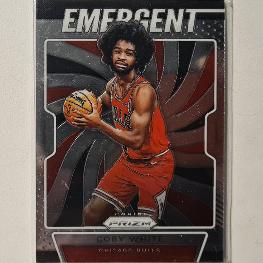 Coby White 2019-20 Panini Prizm Emergent Rookie RC #1 NBA Basketball Chicago Bulls Excellent Sleeved