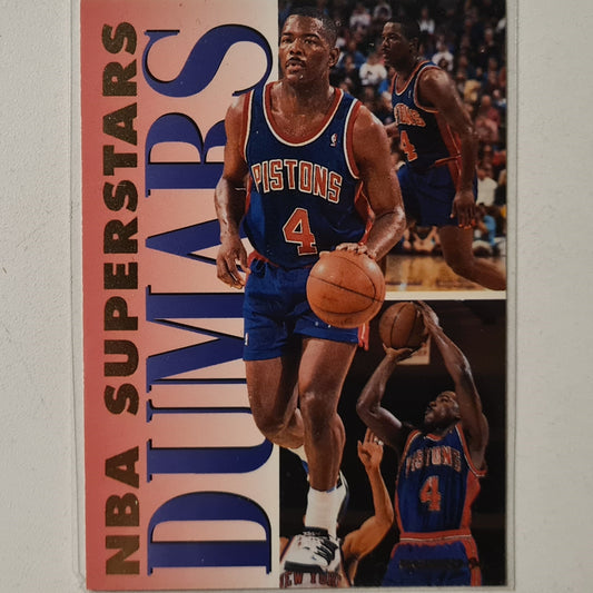 Joe Dumars 1994 Fleer NBA Superstars 5 of 20 NBA Basketball Detroit Pistons excellent sleeved