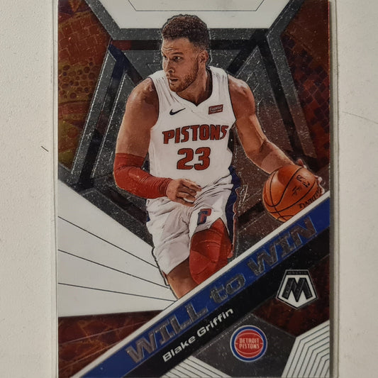 Blake Griffin 2019-20 Panini Mosaic will to win  #5 NBA Basketball Detroit Pistons excellent sleeved