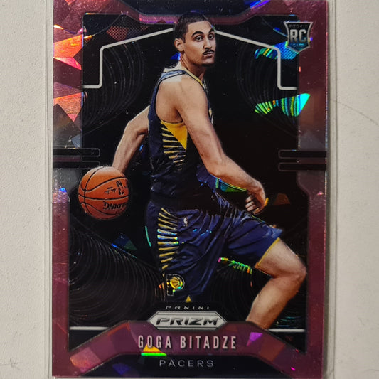 Goga Bitadze 2019-20 Panini Prizm pink cracked ice Rookie RC #264 NBA Basketball Indiana Pacers excellent sleeved