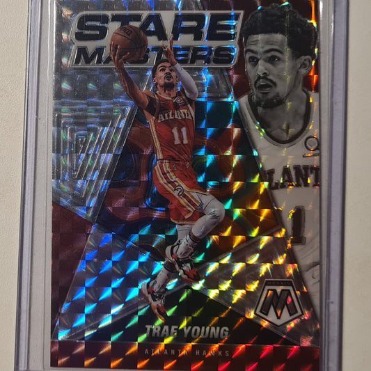 Trae Young 2021-22 Panini Mosaic Stare Masters Prizm #15 NBA Basketball Atlanta Hawks excellent sleeved