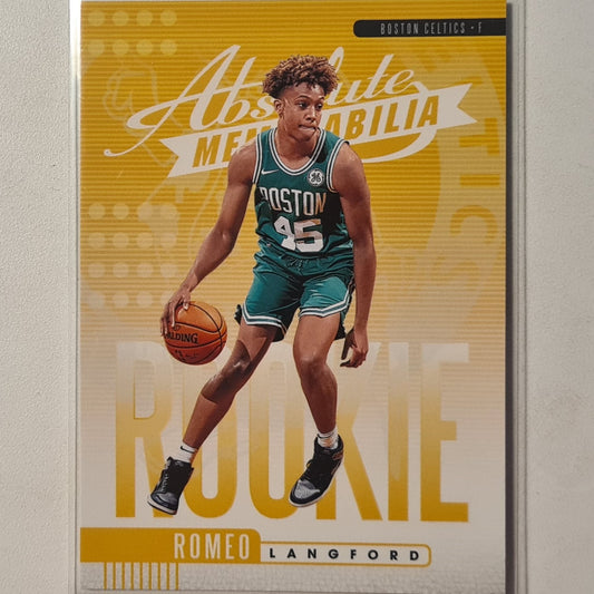 Romeo Langford 2019-20 Panini Absolute Memorabilia Rookie RC #13 NBA Basketball Boston Celtics excellent sleeved