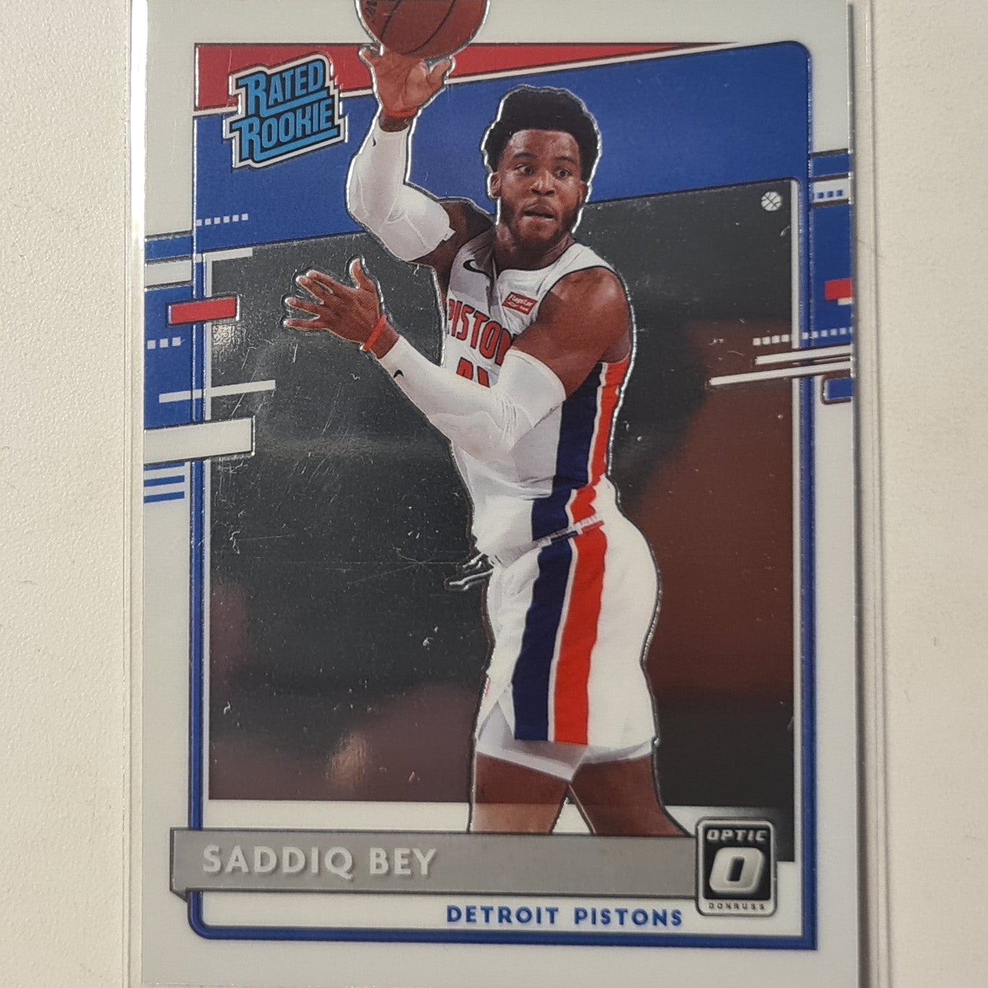 Bruce Brown 2020-21 Panini Donruss Optic Rated Rookie RC #169 NBA Basketball Detroit Pistons excellent sleeved