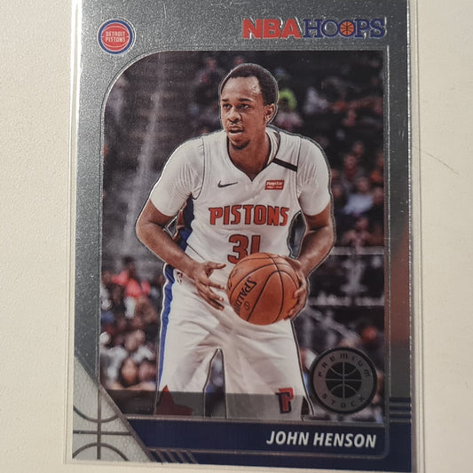 John Henson 2019-20 Panini NBA Hoops premium stock #35 NBA Basketball Detroit Pistons excellent sleeved