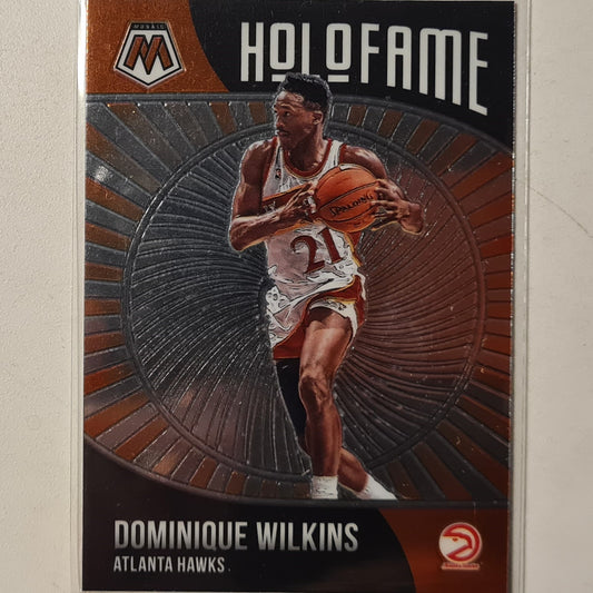 Dominique Wilkins 2021-22 Panini Mosaic Holofame orange #19 NBA Basketball Atlanta Hawks Excellent sleeved