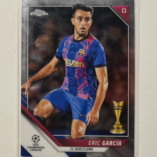 Eric Garcia 2022 Topps Chrome Champions league All Star Rookie RC #192 Soccer Football Barcelona Excellent sleeved