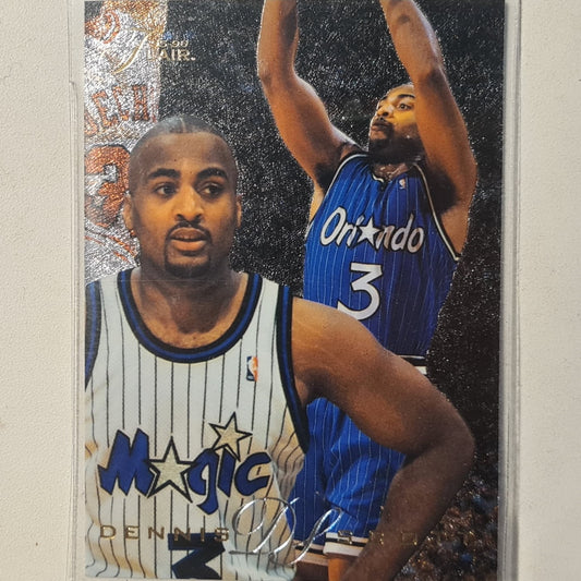 Dennis Scott 1995 Fleer Flair 95-96 #98 NBA Basketball Orlando Magic Excellent Sleeved