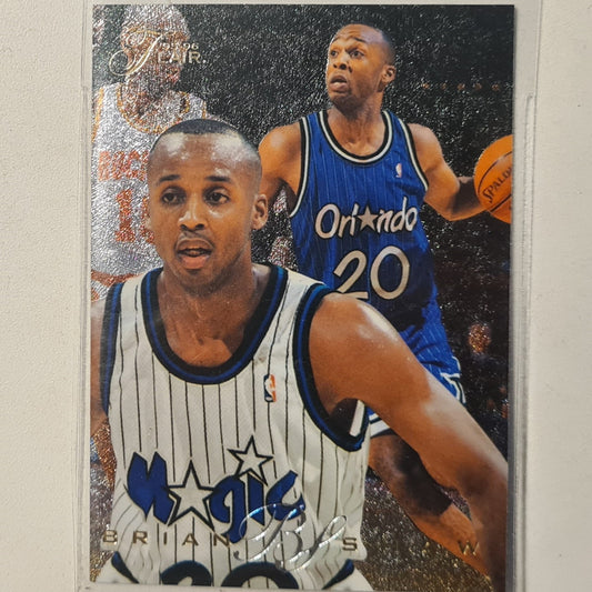 Brian Shaw 1995 Fleer Flair 95-96 #99 NBA Basketball Orlando Magic Excellent Sleeved