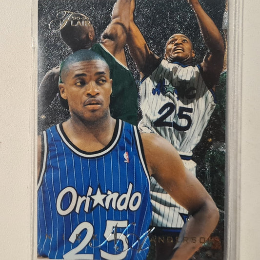 Nick Anderson 1995 Fleer Flair 95-96 #94 NBA Basketball Orlando Magic Excellent Sleeved