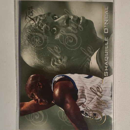 Shaquille O'Neal 1995 Fleer Flair Style insert 95-96 #240 NBA Basketball Orlando Magic Excellent Sleeved