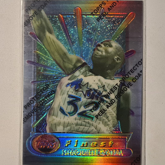 Shaquille O'Neal 1994 Topps Finest Refractor ( RARE)  95-96 #32 NBA Basketball Orlando Magic Excellent/mint Sleeved