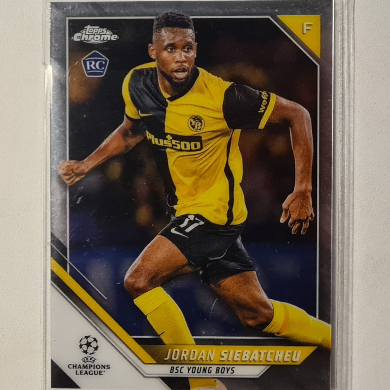 Jordan Siebatcheu 2022 Topps Chrome champions league All star Rookie RC #181 Soccer Football Young Boys excellent sleeved