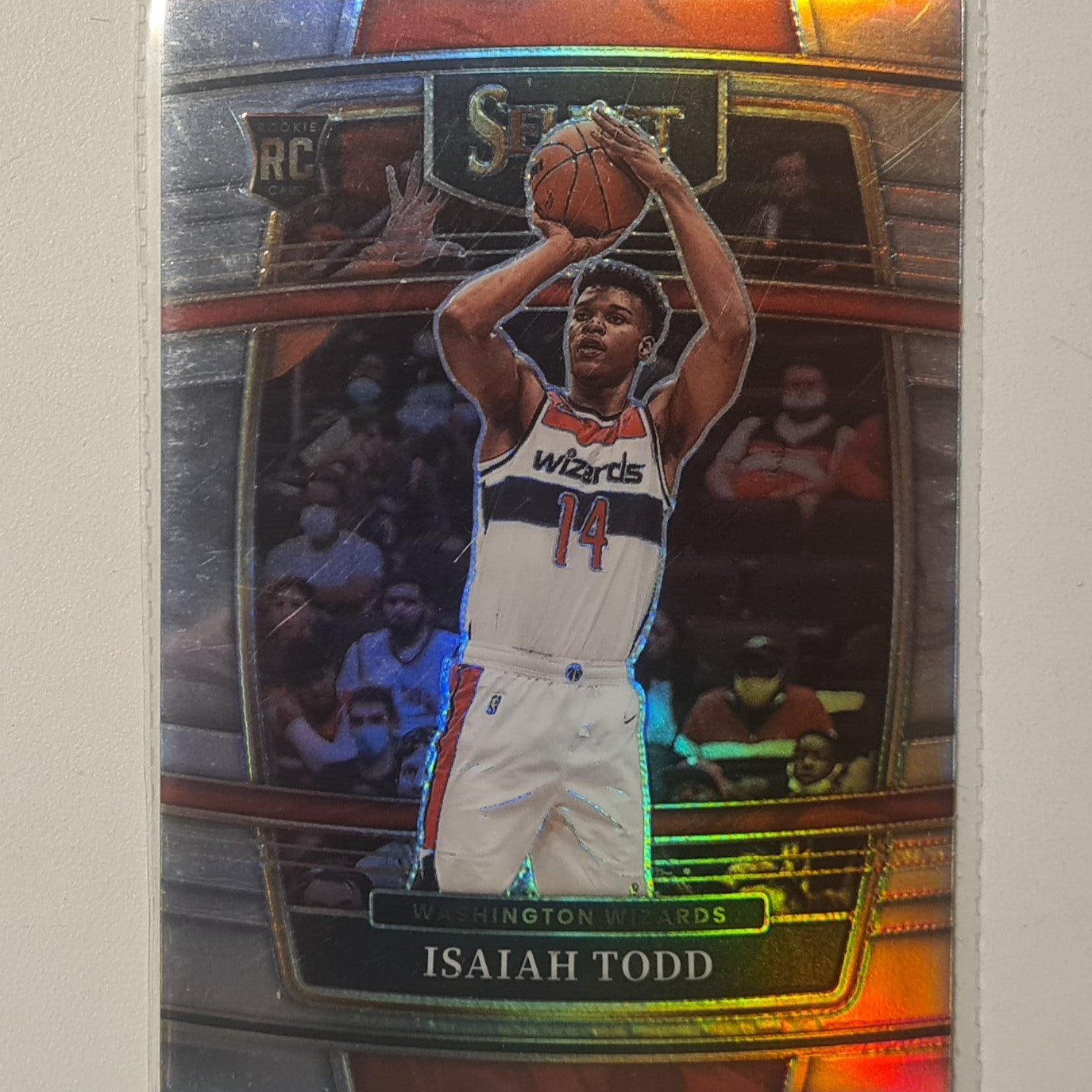 Isaiah Todd 2021-22 Panini Select Rookie RC prizm refractor #65 NBA Basketball Washington Wizards Excellent sleeved