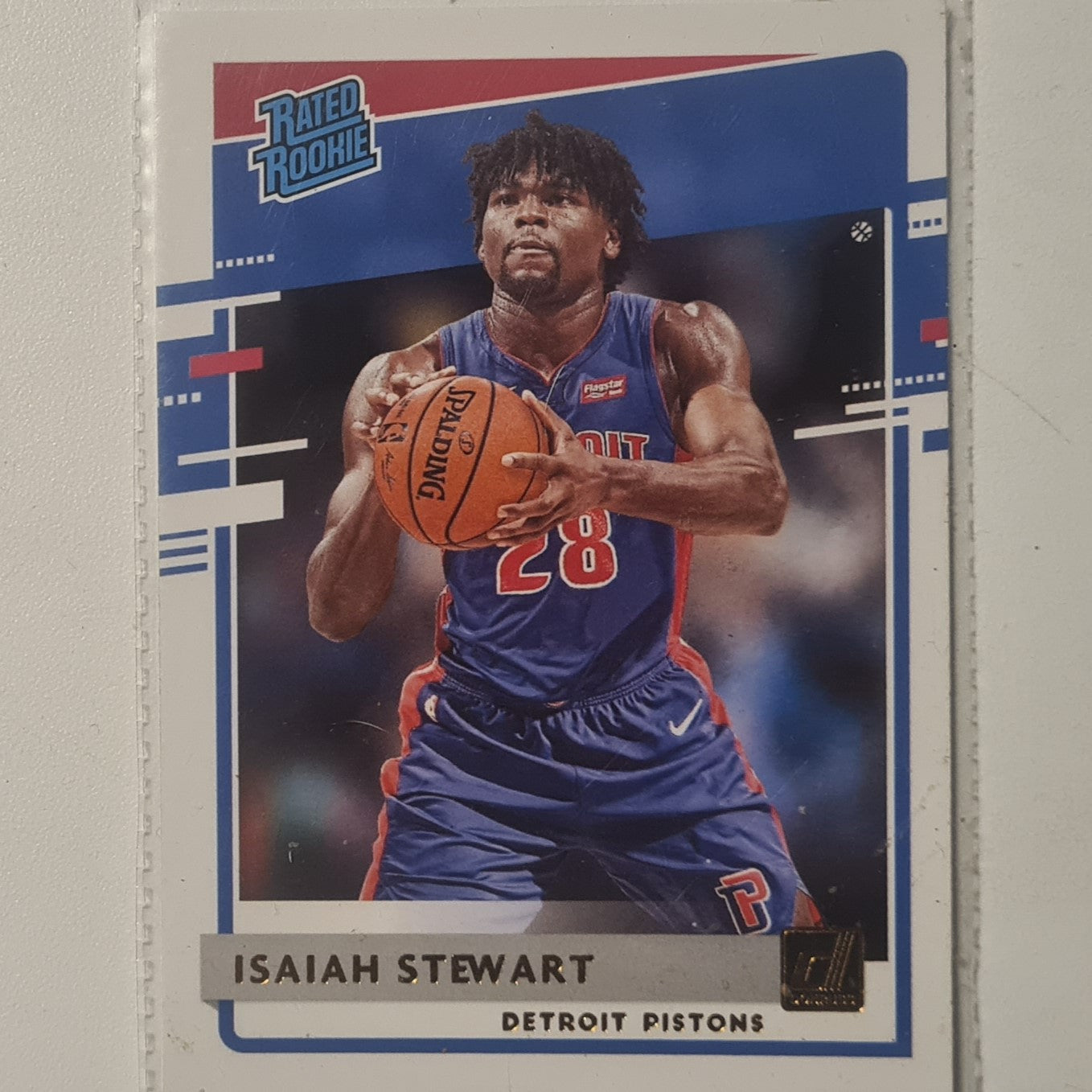 Isaiah Stewart 2020-21 Panini Donruss rated Rookie RC #233 NBA Basketball Detroit Pistons Excellent sleeved