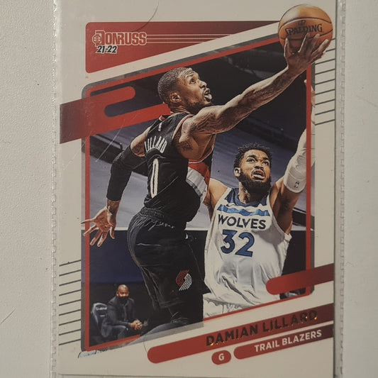 Damian Lillard 2021-22 Panini Donruss #96 NBA Basketball Portland Trail Blazers Excellent sleeved