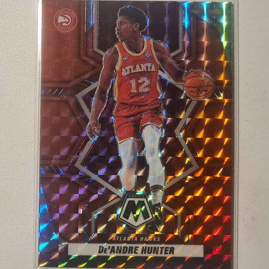 De'Andre Hunter 2021-22 Panini Mosaic pink prizm #192 NBA Basketball Atlanta Hawks excellent